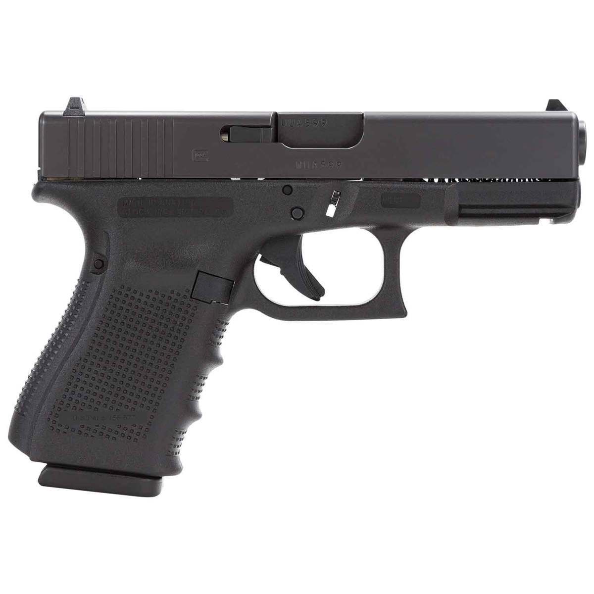Glock G23 Gen4 40 S&W 4.02in Black Nitrite Pistol - 13+1 Rounds - Black Glock G23 Gen4 40 S&W 4.02in Black Nitrite Pistol - 13+1 Rounds - Black