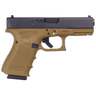 Glock 23 G4 40 S&W 4.02in FDE/Black Pistol - 10+1 Rounds - Brown