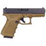 Glock 23 G4 40 S&W 4.02in FDE/Black Pistol - 13+1 Rounds - Brown