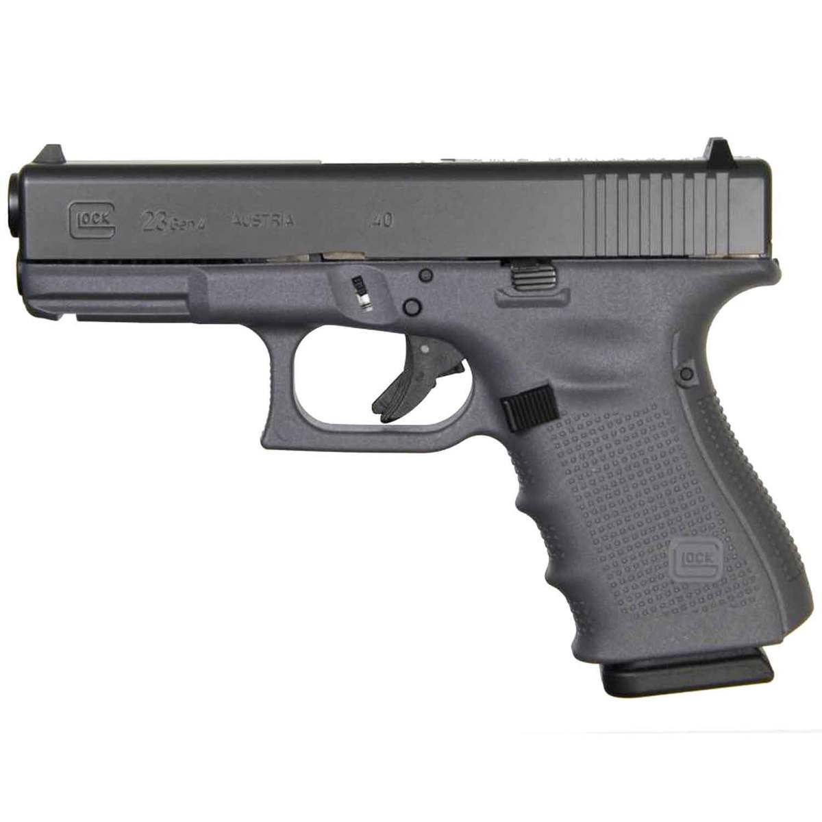 Glock 23 G4 40 S&W 4.02in Gray/Black Pistol - 13+1 Rounds - Gray Glock 23 G4 40 S&W 4.02in Gray/Black Pistol - 13+1 Rounds - Gray