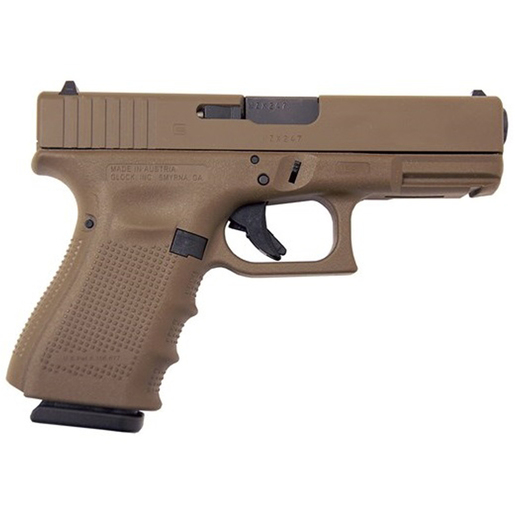 Glock 23 Gen4 40 S&W 4in FDE Handgun - 13+1 Rounds - Brown Compact image