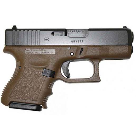 Glock 26 9mm Luger 3.43in FDE/Black Pistol - 10+1 Rounds - Subcompact image