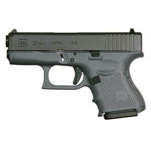 Glock 26 Gen4 9mm Luger 3.43in Gray/Black Pistol - 10+1 Rounds