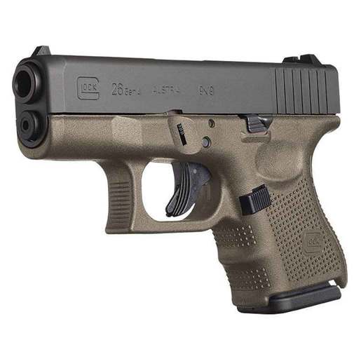 Glock 26 Gen4 9mm Luger 3.43in OD Green/Black Pistol - 10+1 Rounds - Subcompact image
