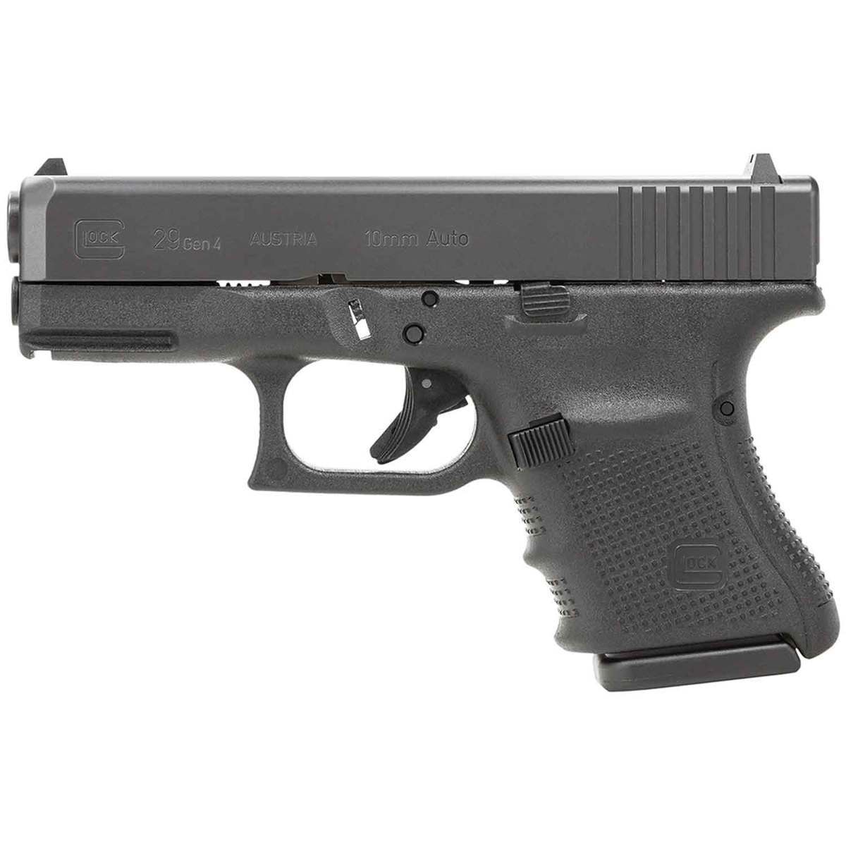Glock 29 G4 10mm Auto 3.78in Black Nitrite Pistol - 10+1 Rounds - Black Glock 29 G4 10mm Auto 3.78in Black Nitrite Pistol - 10+1 Rounds - Black