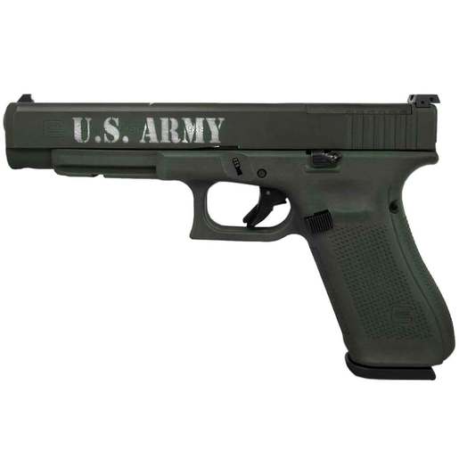 Glock 34 US Army 9mm Luger 5.3in Green Pistol - 17+1 Rounds - Green Fullsize image