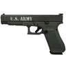 Glock 34 US Army 9mm Luger 5.3in Green Pistol - 17+1 Rounds - Green