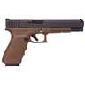Glock 40 G4 MOS 10mm Auto 6in FDE Pistol - 10+1 Rounds - Brown