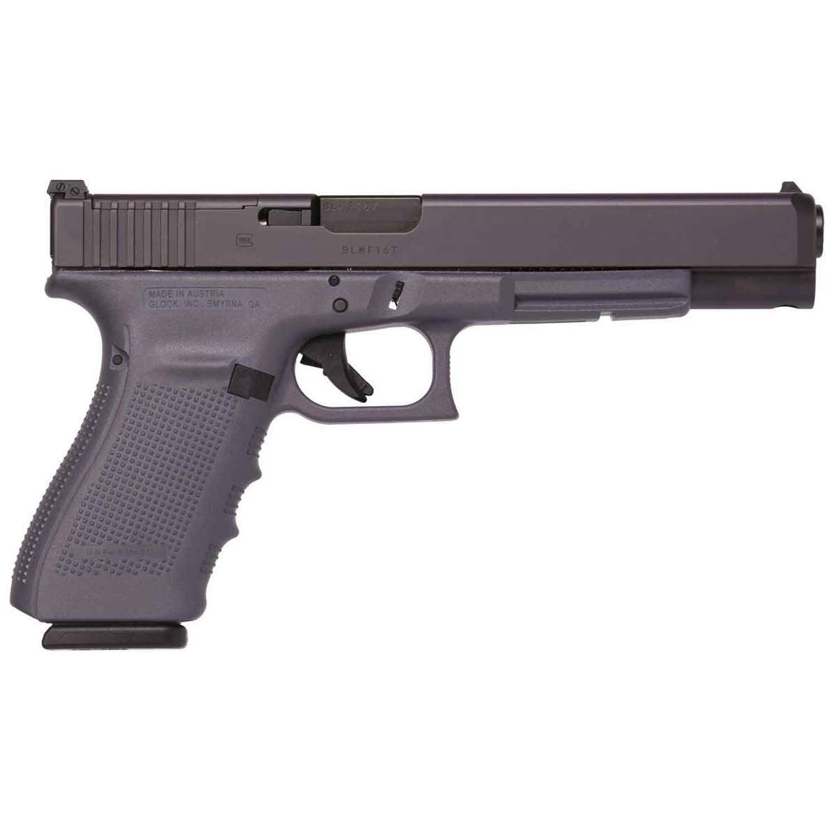 Glock 40 G4 MOS 10mm Auto 6in Gray Pistol 10+1 Rounds Gray