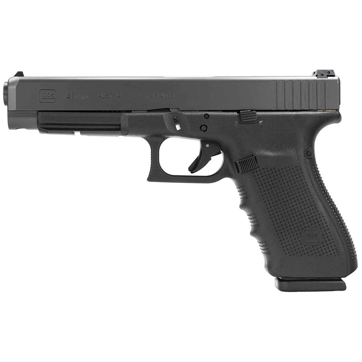 Glock 41 G4 45 Auto (ACP) 5.31in Black Nitride Pistol - 13+1 Rounds - Black Glock 41 G4 45 Auto (ACP) 5.31in Black Nitride Pistol - 13+1 Rounds - Black