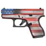 Glock 42 Battleworn USA FlaG380 Auto (ACP) 3.26in Cerakote Battleworn USA Flag Pistol - 6+1 Rounds