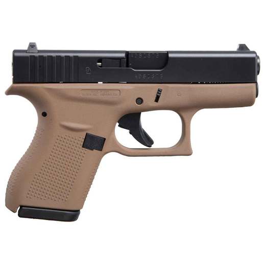 Glock 42 FDE 380 Auto (ACP) 3.26in Elite Black Pistol - 6+1 Rounds - Tan Subcompact image