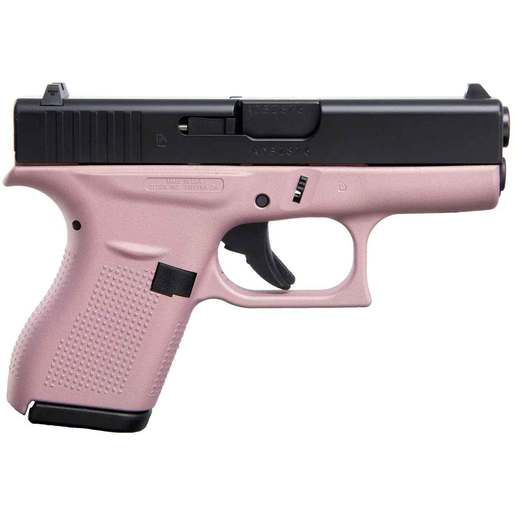 Glock 42 Pink 380 Auto (ACP) 3.26in Elite Black Pistol - 6+1 Rounds - Pink Subcompact image