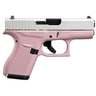 Glock 42 Pink 380 Auto (ACP) 3.26in Shimmering Aluminum Pistol - 6+1 Rounds - Pink