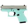 Glock 42 Subcompact Robin Egg Blue 380 Auto (ACP) 3.25in Silver Aluminum Cerakote Pistol - 6+1 Rounds