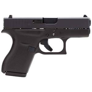 Glock 42 White Dot 380 Auto (ACP) 3.25in Black Pistol - 6+1 Rounds