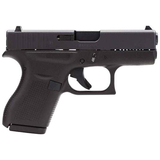 Glock 42 White Dot 380 Auto (ACP) 3.25in Black Pistol - 6+1 Rounds - Black Subcompact image