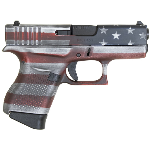 Glock 43 9mm Luger 3.39in American Flag Cerakote Pistol - 6+1 Rounds - Subcompact image