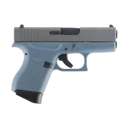 Glock 43 9mm Luger 3.41in Blue Titanium Cerakote Pistol - 6+1 Rounds - Blue Subcompact image