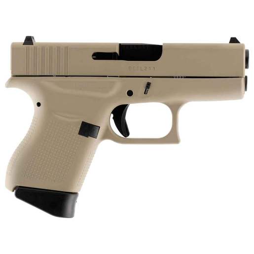 Glock 43 9mm Luger 3.41in Desert Tan Cerakote Pistol - 6+1 Rounds - Tan Subcompact image