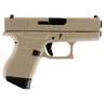 Glock 43 9mm Luger 3.41in Desert Tan Cerakote Pistol - 6+1 Rounds - Tan
