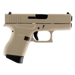 Glock 43 9mm Luger 3.41in Desert Tan Cerakote Pistol - 6+1 Rounds
