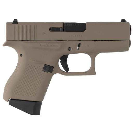 Glock 43 9mm Luger 3.41in FDE Cerakote Pistol - 6+1 Rounds - Tan Subcompact image