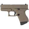 Glock 43 9mm Luger 3.41in FDE Cerakote Pistol - 6+1 Rounds - Tan