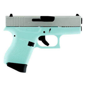 Glock 43 9mm Luger 3.41in Robin Egg Blue Cerakote Pistol - 6+1 Rounds