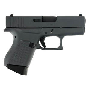 Glock 43 9mm Luger 3.41in Sniper Gray Cerakote Pistol - 6+1 Rounds