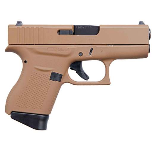 Glock 43 FDE 9mm Luger 3.36in Flat Dark Earth Pistol - 6+1 Rounds - Tan Subcompact image