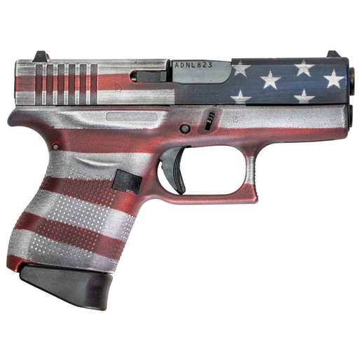 Glock 43 Subcompact 9mm Luger 3.39in American Flag Cerakote Pistol - 6+1 Rounds - Subcompact image