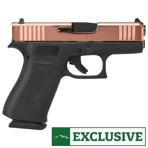 Glock G43X 9mm Luger 3.39in Rose Gold PVD Pistol - 10+1 Rounds - Pink image
