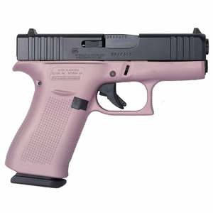 Glock 43X Pink Champagne 9mm Luger 3.4in Elite Black Pistol - 10+1 Rounds