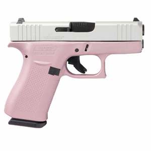 Glock 43X Pink Champagne 9mm Luger 3.4in Shimmering Aluminum Pistol - 10+1