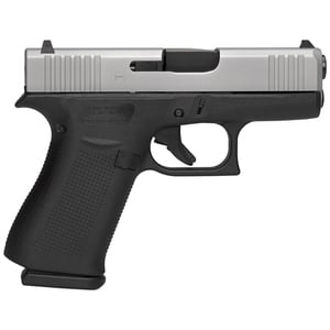Glock 43X Subcompact 9mm Luger 3.41in Silver PVD Pistol - 10+1 Rounds