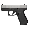 Glock 43X Subcompact 9mm Luger 3.41in Silver PVD Pistol - 10+1 Rounds - Black