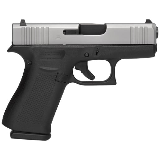 Glock 43X Subcompact AmeriGlo 9mm Luger 3.41in Silver PVD Pistol - 10+1 Rounds - Black Subcompact image
