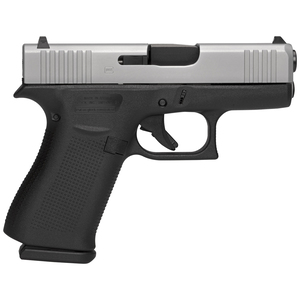 Glock 43X Subcompact AmeriGlo 9mm Luger 3.41in Silver PVD Pistol - 10+1 Rounds