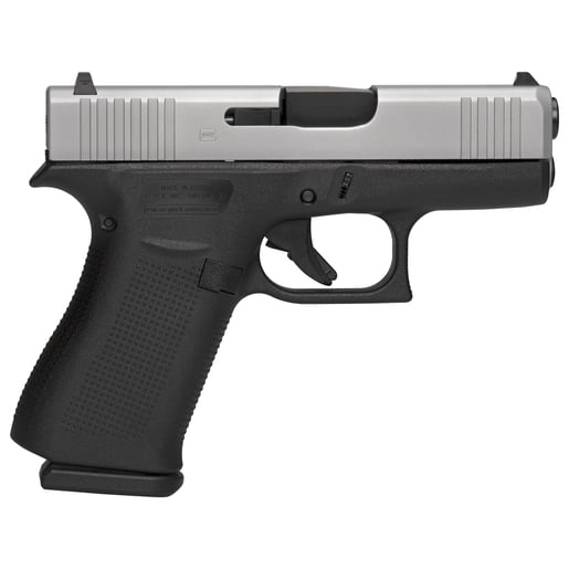 Glock 43X Subcompact GNS 9mm Luger 3.41in Silver PVD Pistol - 10+1 Rounds - Black Subcompact image