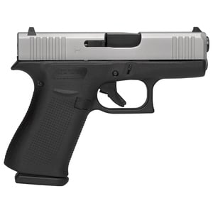 Glock 43X Subcompact GNS 9mm Luger 3.41in Silver PVD Pistol - 10+1 Rounds
