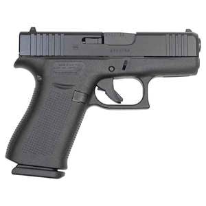 Glock 43X w/GNS 9mm Luger 3.41in Black Pistol - 10+1 Rounds