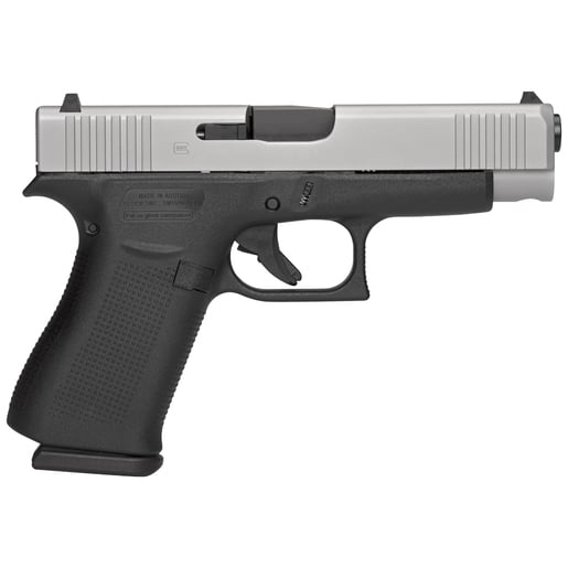 Glock 48 Compact 9mm Luger 4.17in Silver PVD Pistol - 10+1 Rounds - Black Compact image