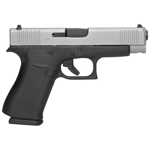 Glock 48 Compact AmeriGlo 9mm Luger 4.17in Silver PVD Pistol - 10+1 Rounds - Black Compact image