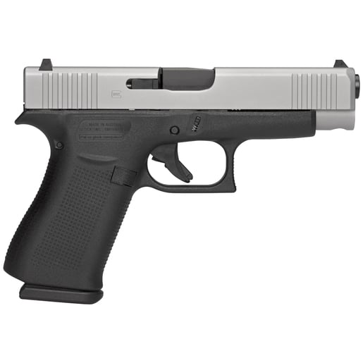 Glock 48 Compact GNS 9mm Luger 4.17in Silver PVD Pistol - 10+1 Rounds - Black Compact image