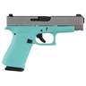 Glock 48 Robin Egg Blue GNS 9mm Luger 4.17in Silver PVD Pistol - 10+1 Rounds - Blue