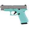 Glock 48 Robin Egg Blue GNS 9mm Luger 4.17in Silver PVD Pistol - 10+1 Rounds - Blue