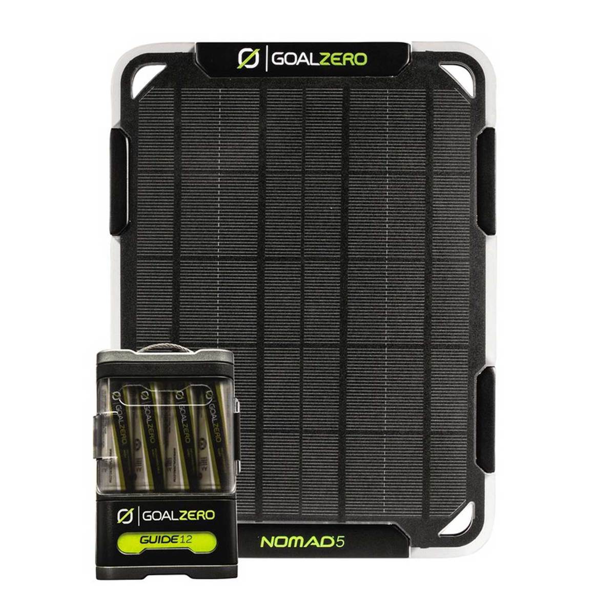 Goal Zero Guide 12 + Nomad 5 Solar Panel Battery Kit Goal Zero Guide 12 + Nomad 5 Solar Panel Battery Kit