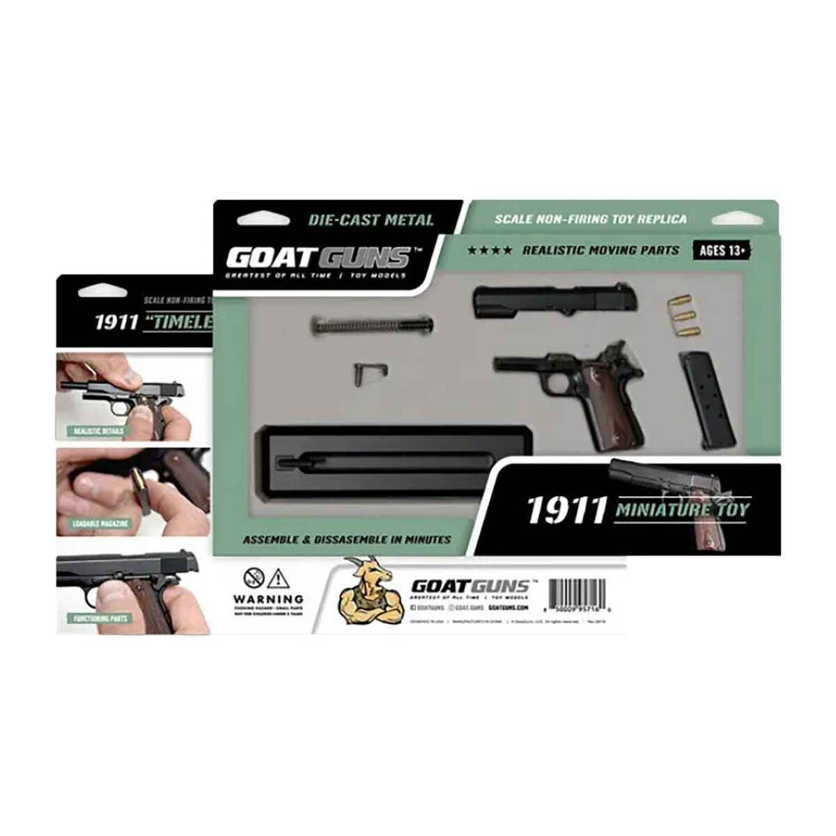 GoatGuns Mini 1911 Die Cast Model Gun - Black GoatGuns Mini 1911 Die Cast Model Gun - Black