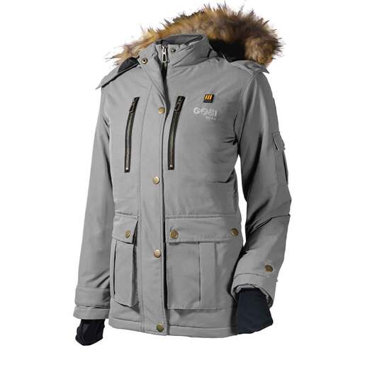 Gobi Heat Women's Arcadia Heated Parka - Graphite XL - Gobi Heat